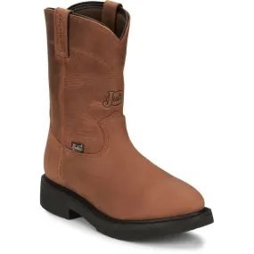 MEN'S JUSTIN ROUND-UP 10 WATERPROOF WORK BOOT OW6604